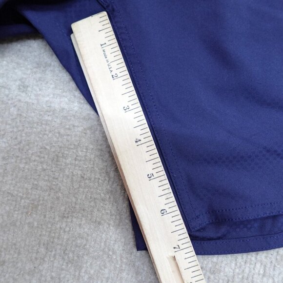 Legends Shorts Small Blue Solid Drawstring Unlined 6" in Perforated - Picture 3 of 14